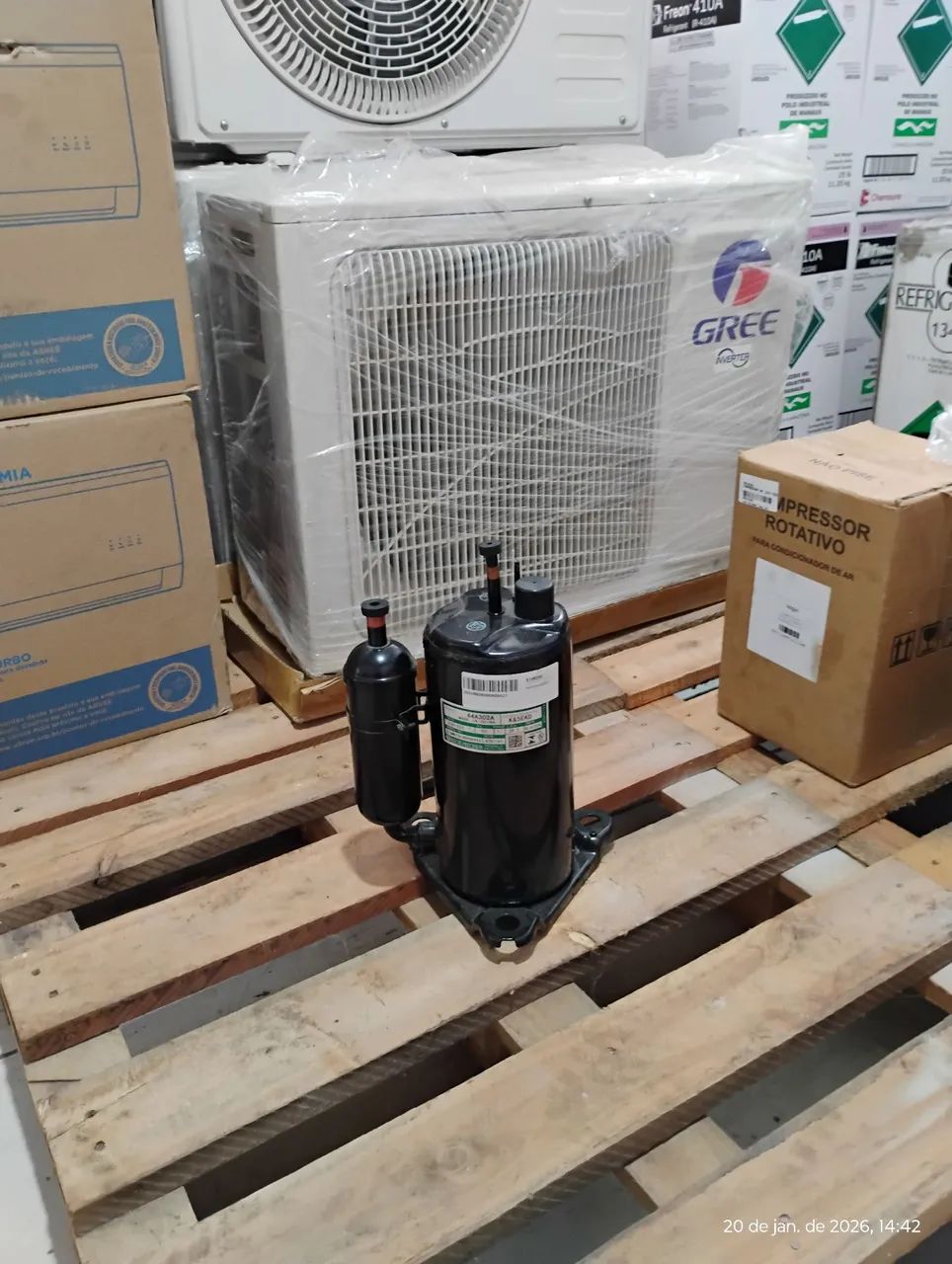 COMPRESSOR RECHI MOD 44A302A R410A 220V 12000BTU - Foto 5