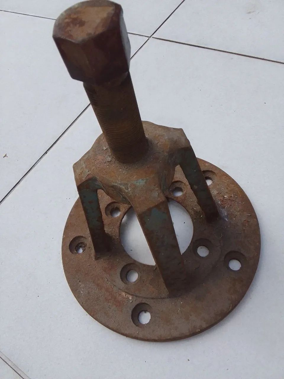 RARO EXTRATOR ANTIGO DE CUBOS E FLANGES MECÂNICA PESADA DÉCADA DE 40 50. RELÍQUIA ABSOLUTA - Foto 2