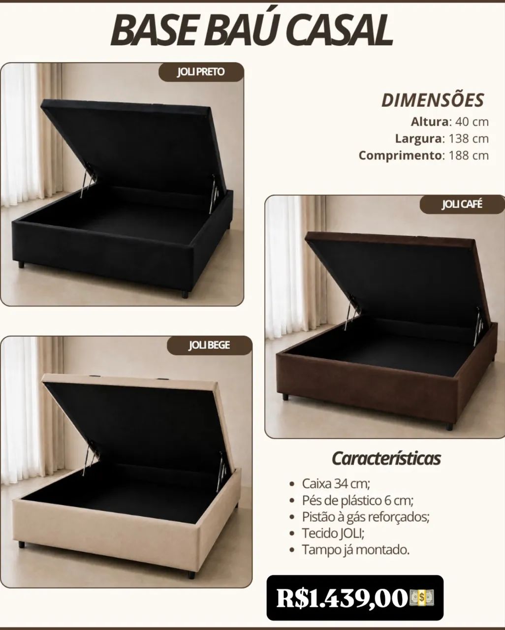 Base Baú casal