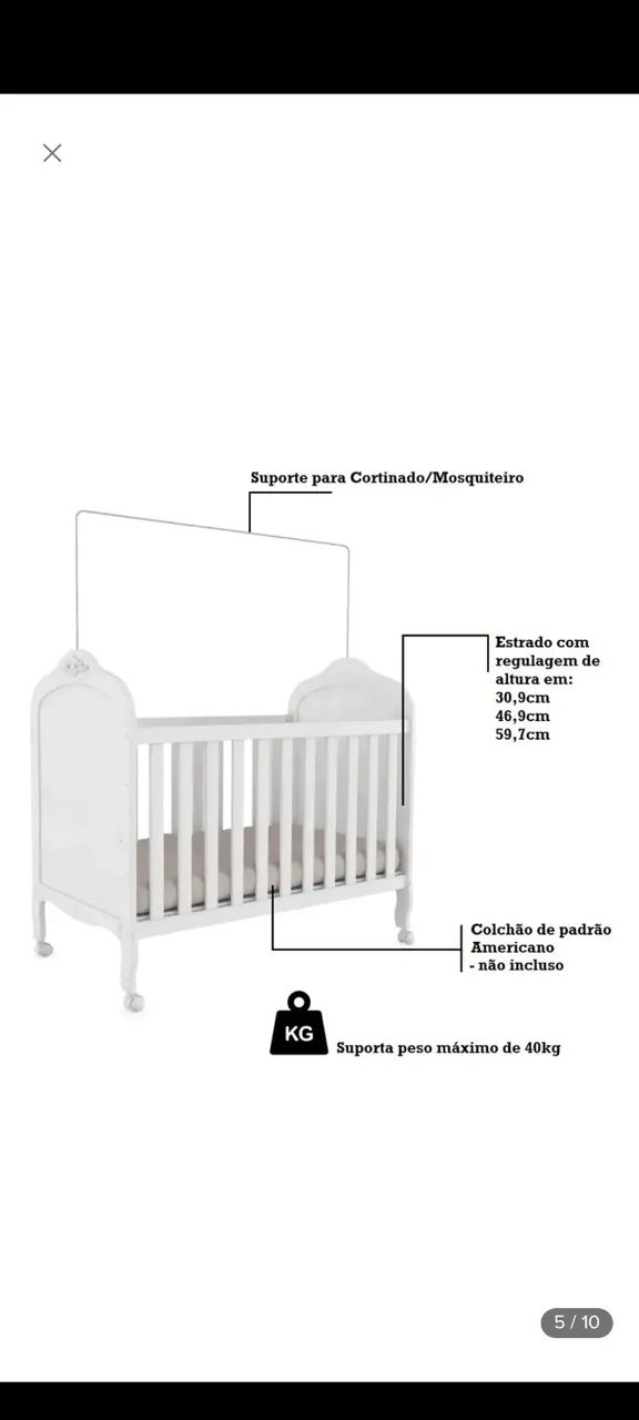 Berço Branco - Foto 2