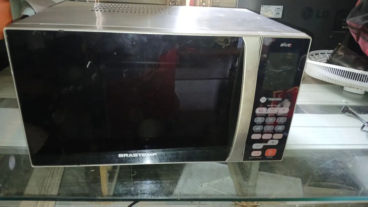 Micro-ondas funcionando perfeitamente 