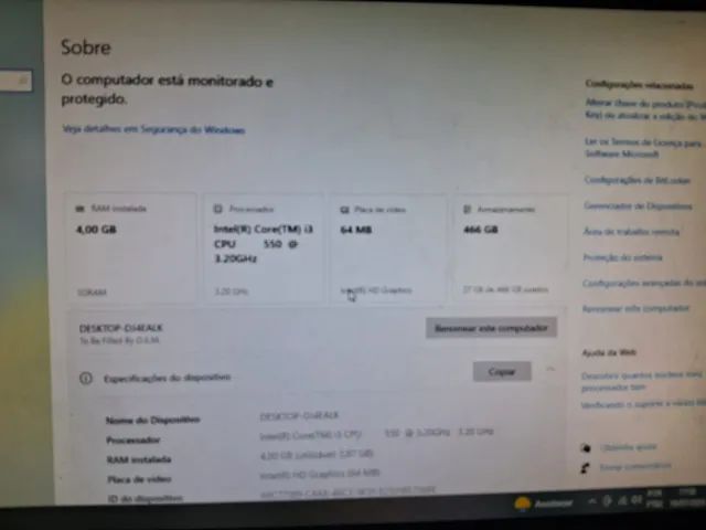 Cpu Core I3 1ªgeração 4gb Ddr3 Ssd 500gb Wifi - Foto 4