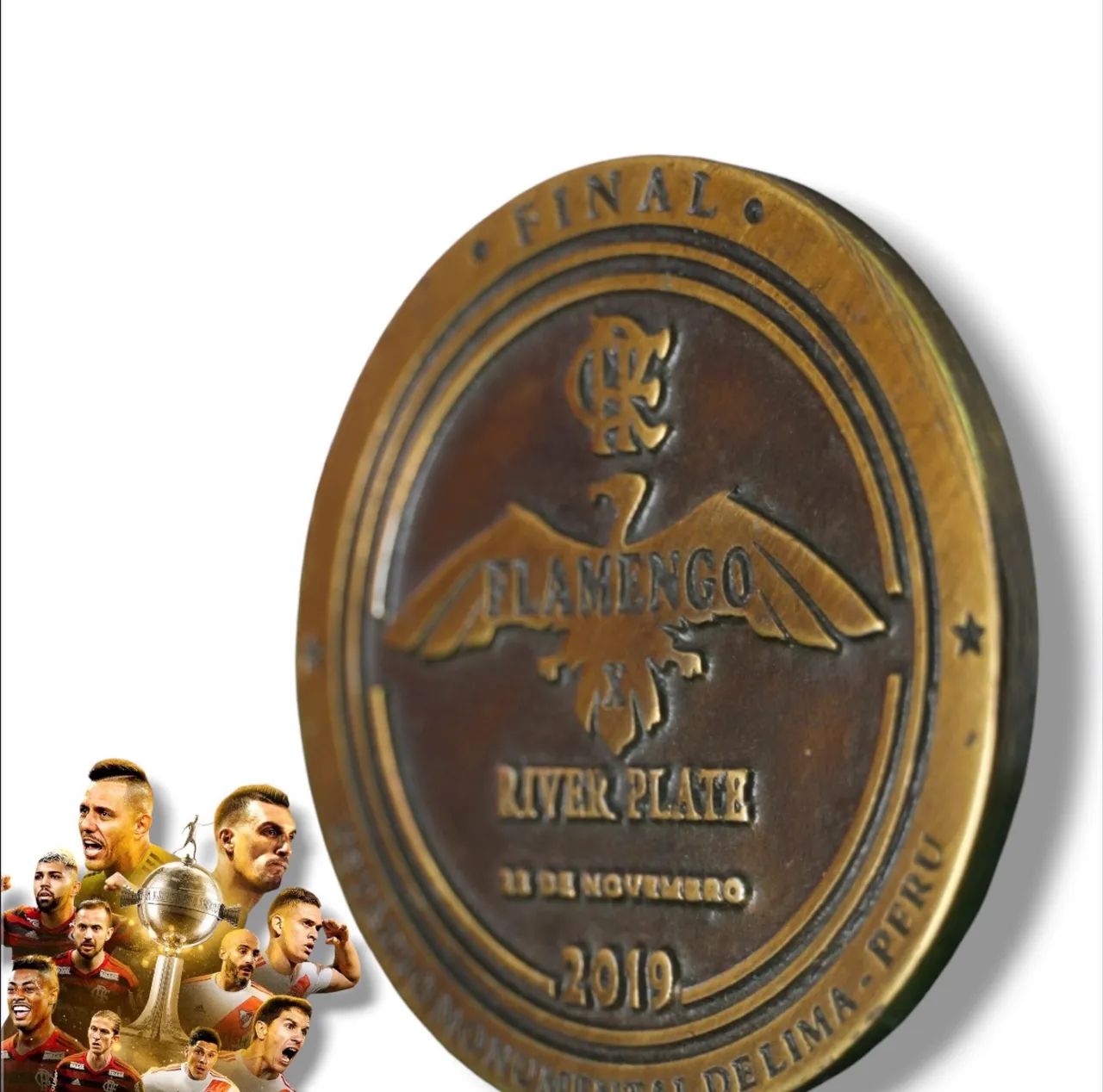 Moeda final libertadores 2019 Flamengo 