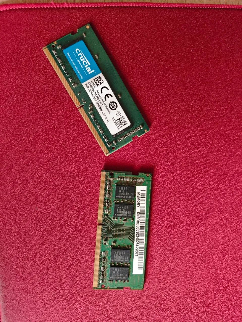 2x Memória ram DDR4 2666MHZ de NOTEBOOK!!