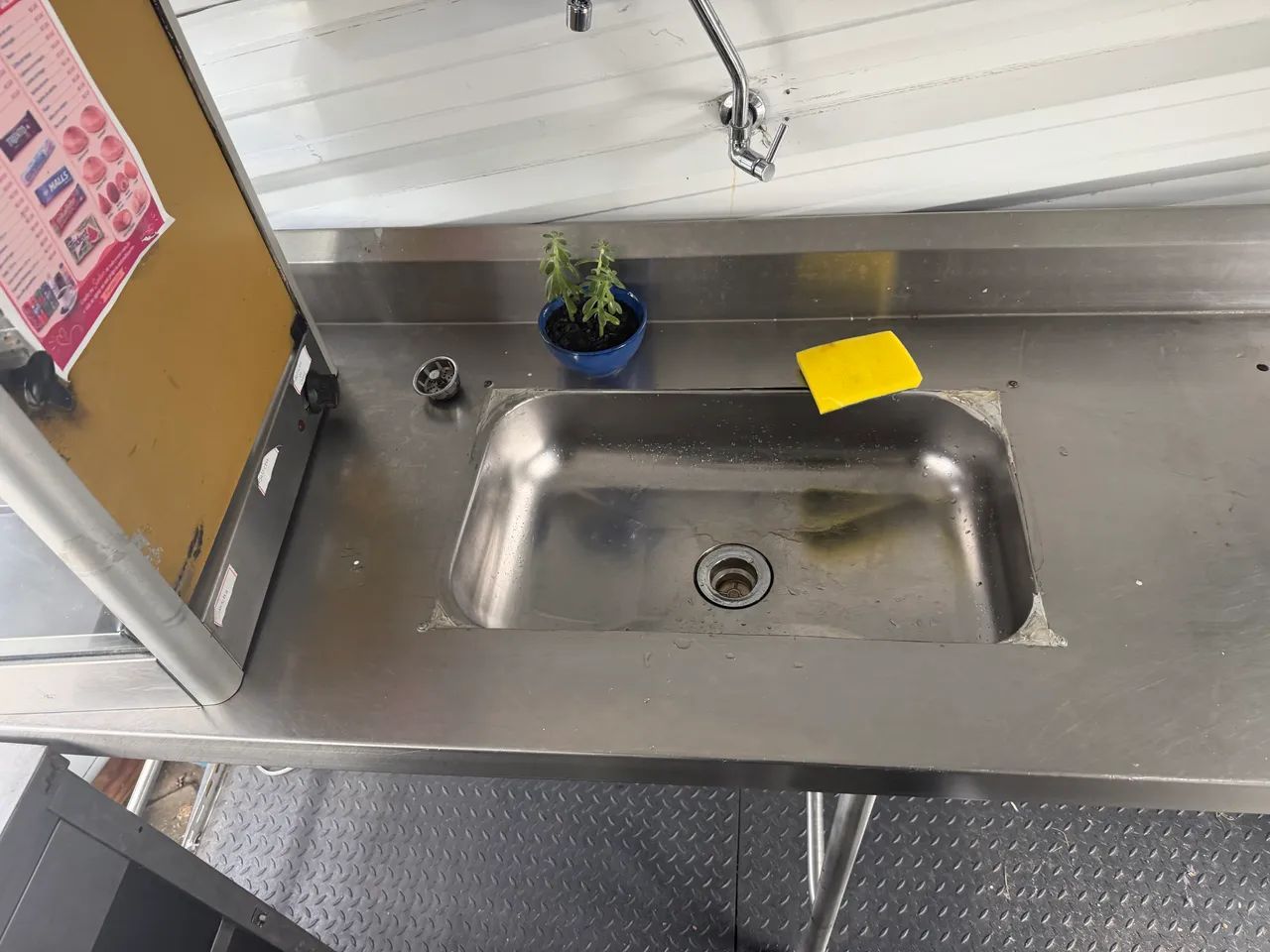 Pia inox 2 metros