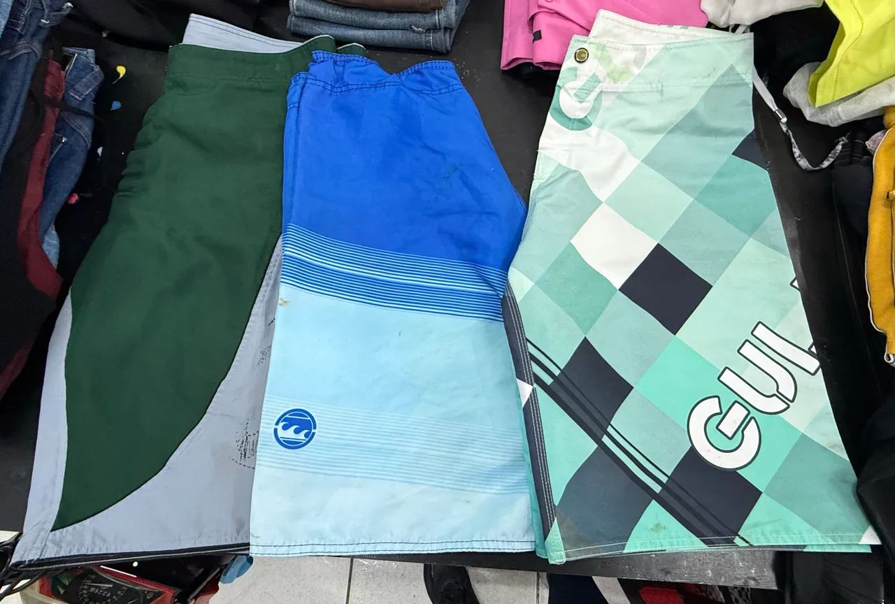 Kit 3 bermudas tactel masculina tamanho 42 usadas