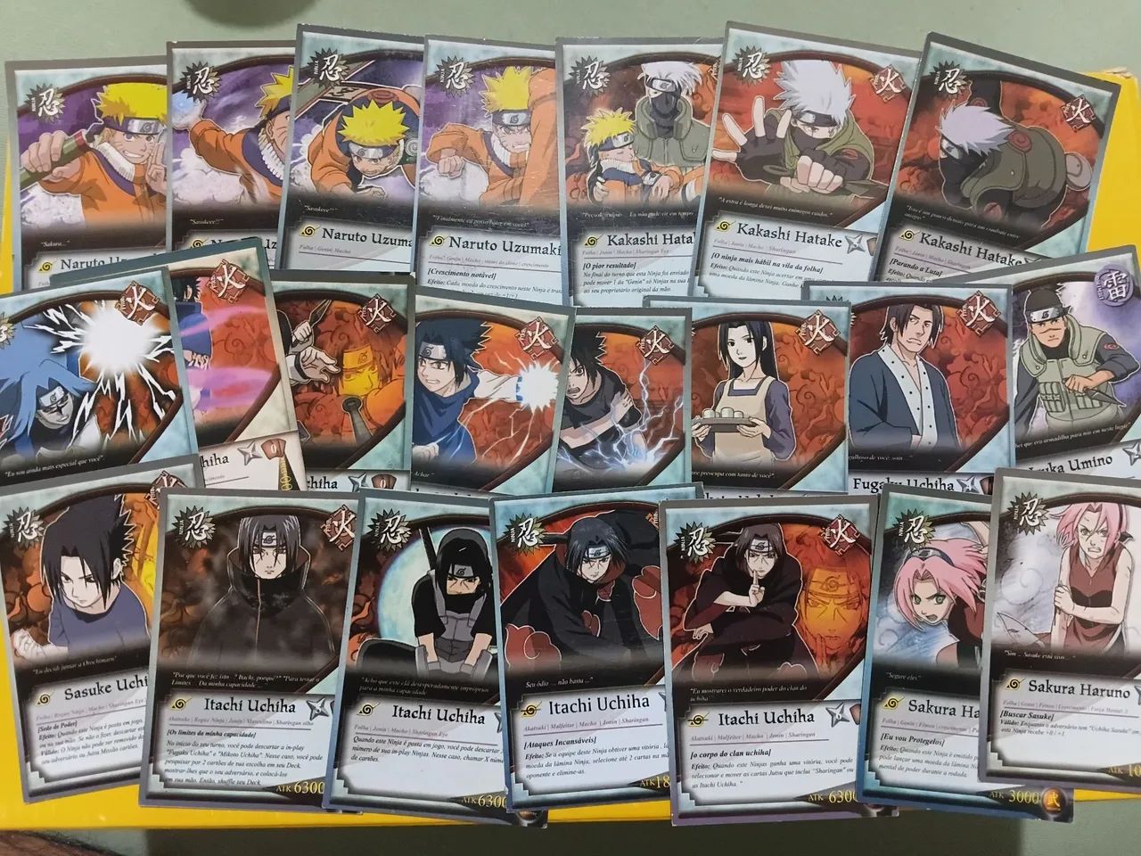Lote de 99 cards de Naruto sem repetidas  - Foto 3