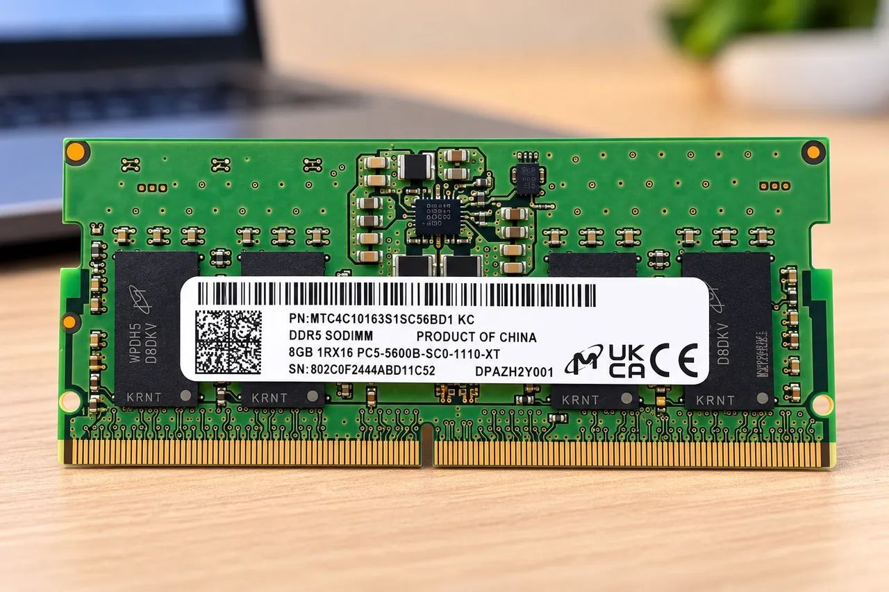 Memória ram 8gb DDR5 5600 Notebook