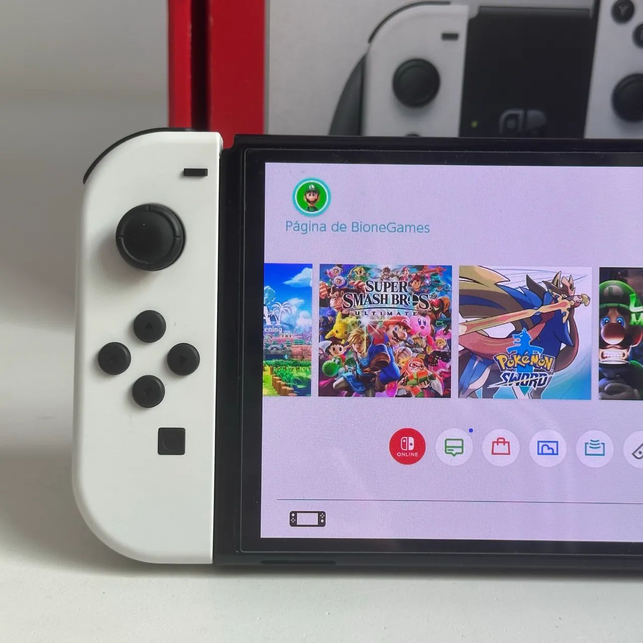 Nintendo Switch Oled Desbloqueado 128gb Usado - Foto 4