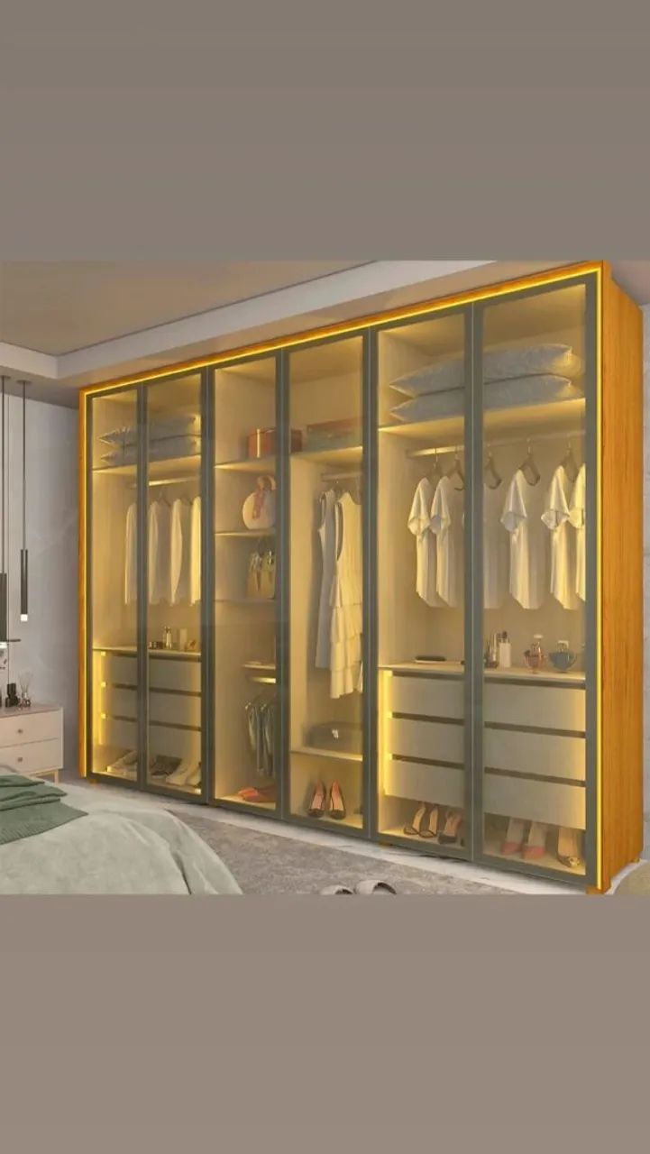 Guarda roupa casal reflecta super espaçoso ? MDF  - Foto 2