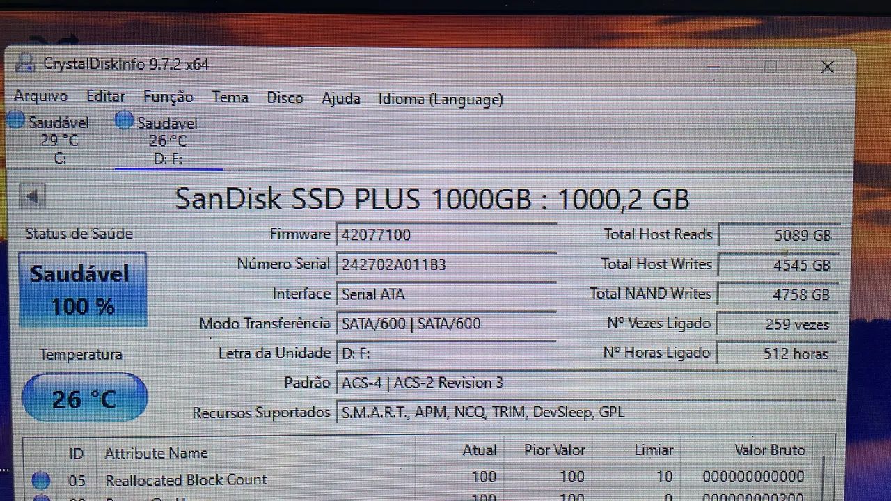 SSD 1TB SANDISK 100% DE SAÚDE  - Foto 3