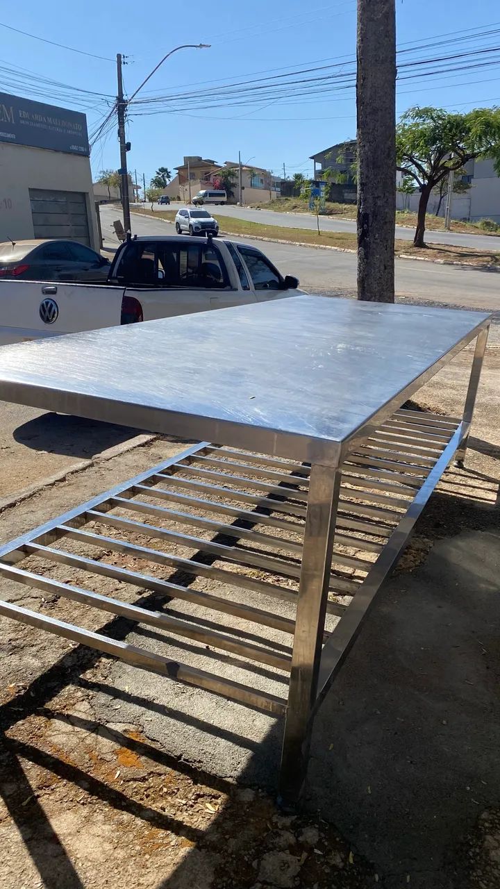 MESA LINEAR 100% INOX 3,00x1,20