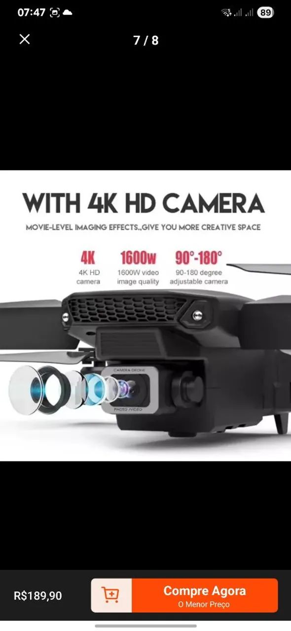 Drone E88 02 baterias - Foto 5