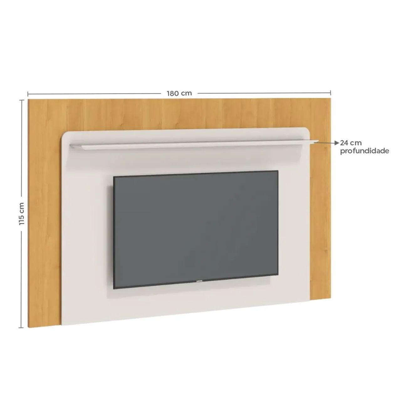Painel para TV Arc ate 70polegadas - Off White/Natural. - Foto 3