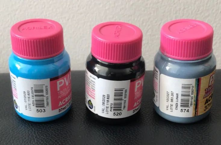 Tintas para artesanato ACRILEX novas - Foto 5