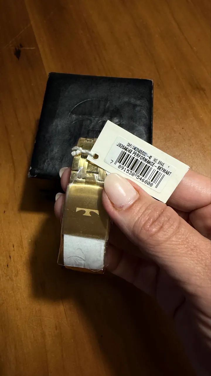 RELÓGIO TECHNOS SKYMASTER DOURADO ORIGINAL - SEM USO - COM NOTA FISCAL  - Foto 2
