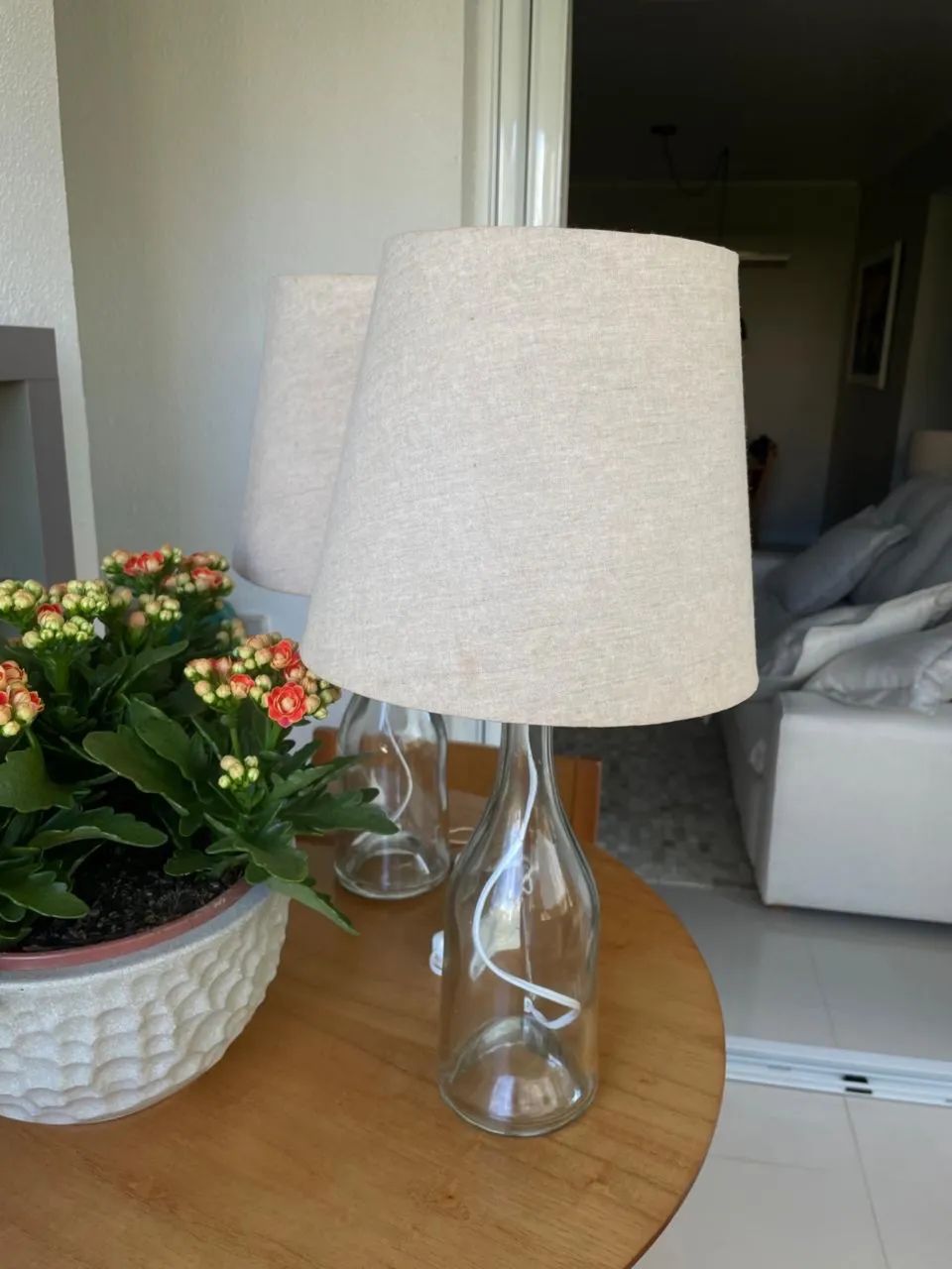 Abajures / Luminárias em garrafa com cúpulas - Foto 3