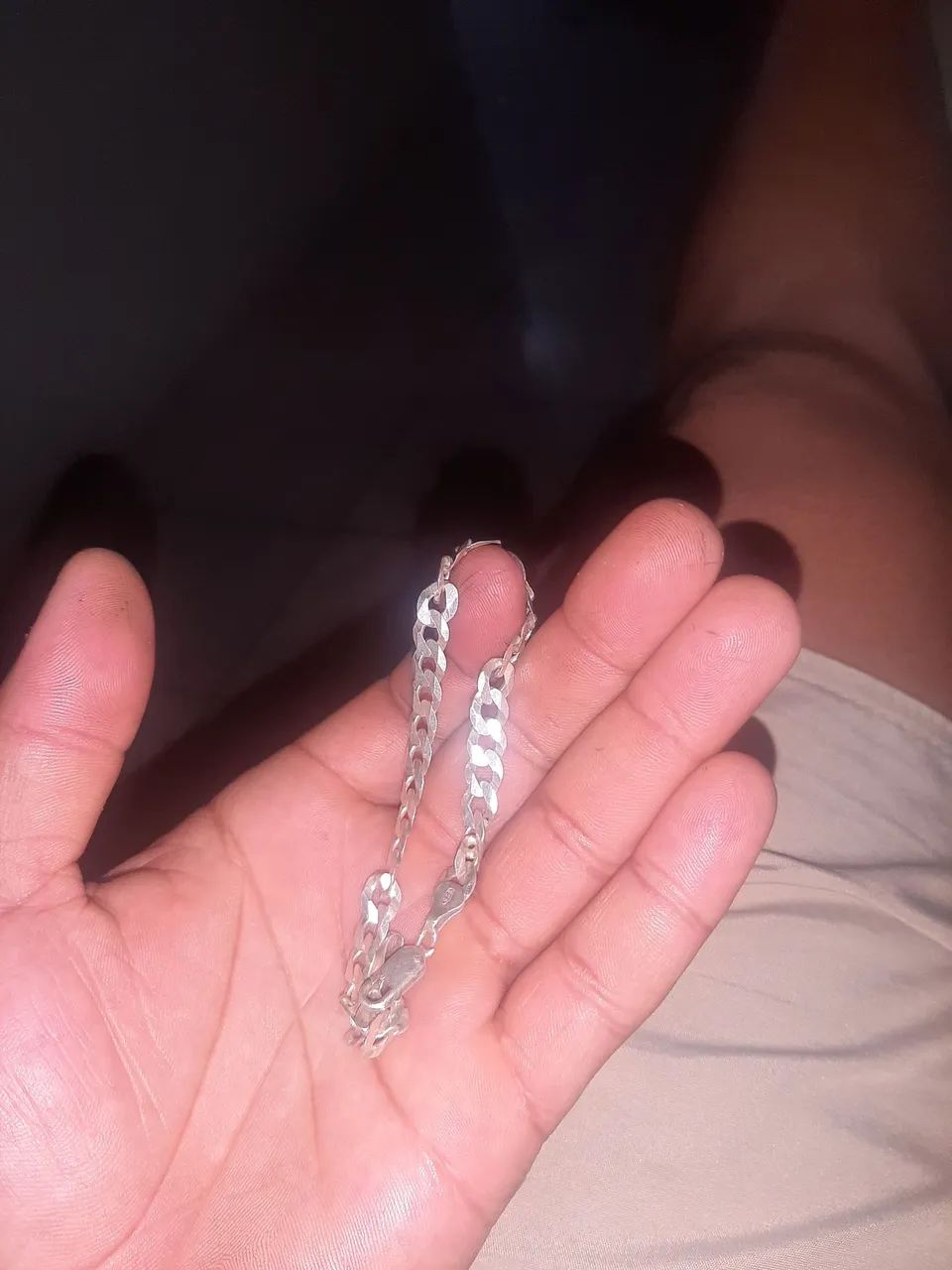 Pusseira de prata escama de peixe - Foto 2