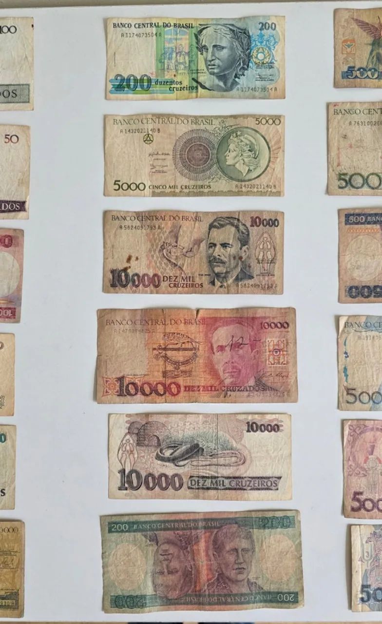 Coleção 18 cédulas antigas do Brasil - diversas épocas - Foto 3