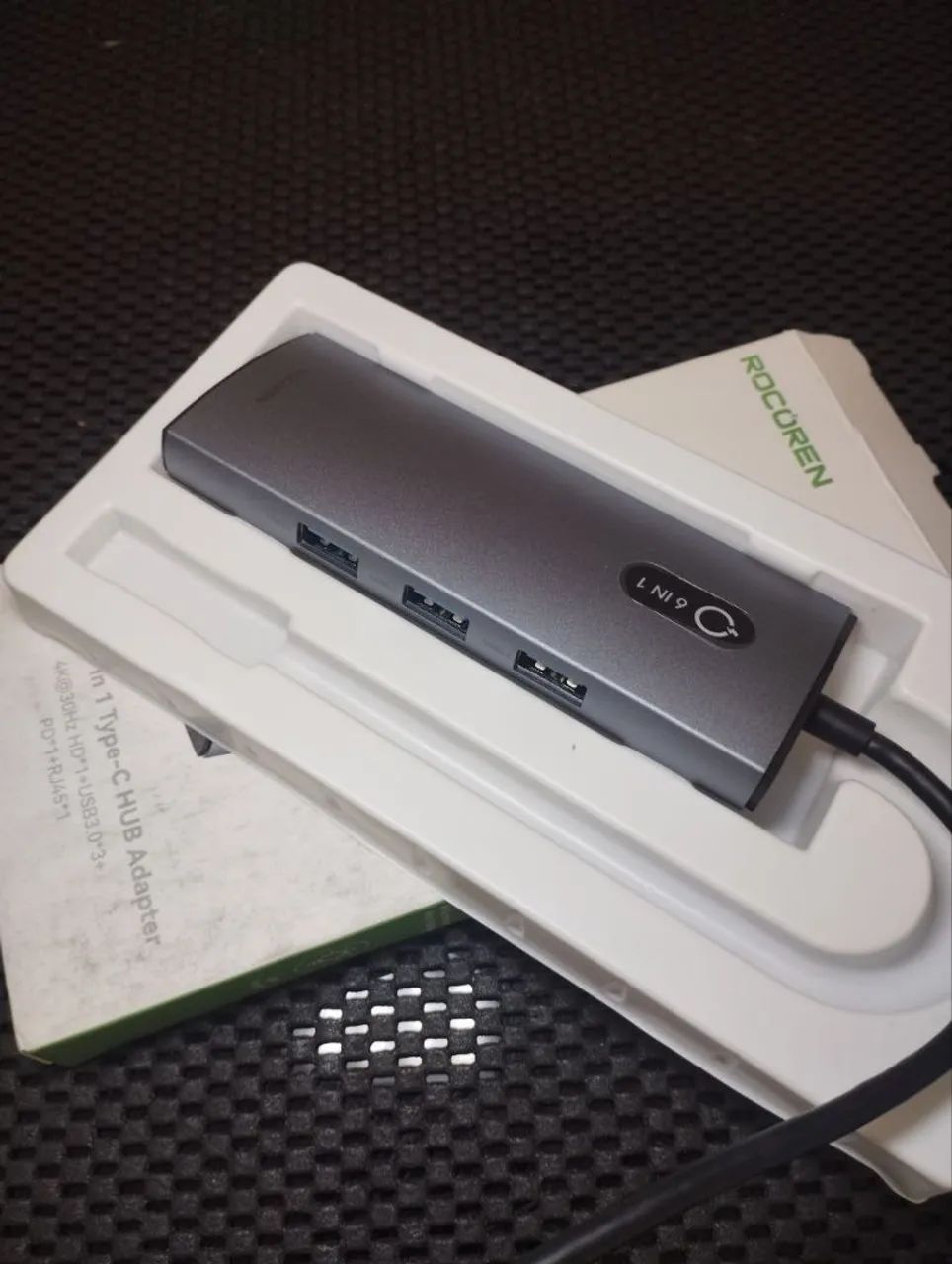 HUB USB-C 6 em 1 Rocoren Aurora - Potência, Velocidade e Conectividade em um Só Produto! - Foto 4
