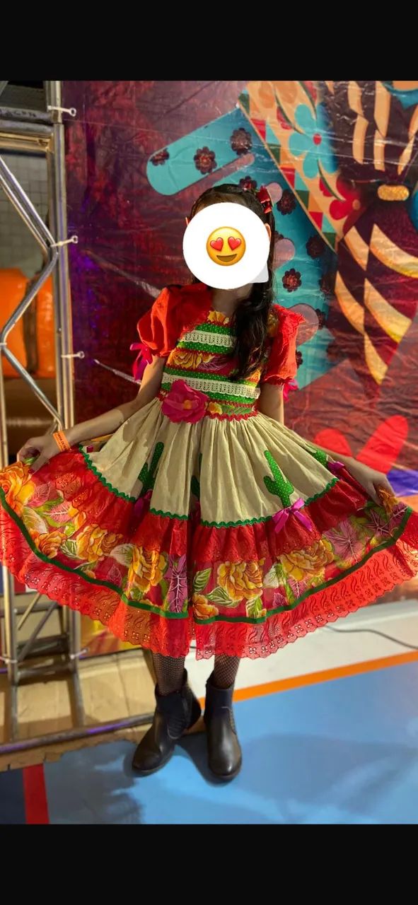 Vestido junino infantil 