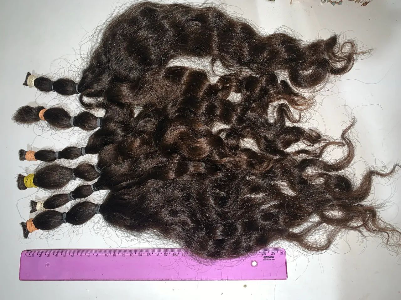 Cabelo humano cacheado virgem