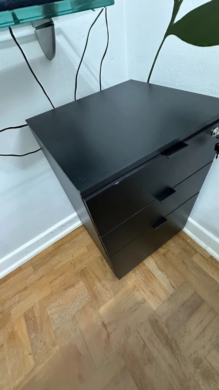 Gaveteiro Preto com Chave - Foto 2
