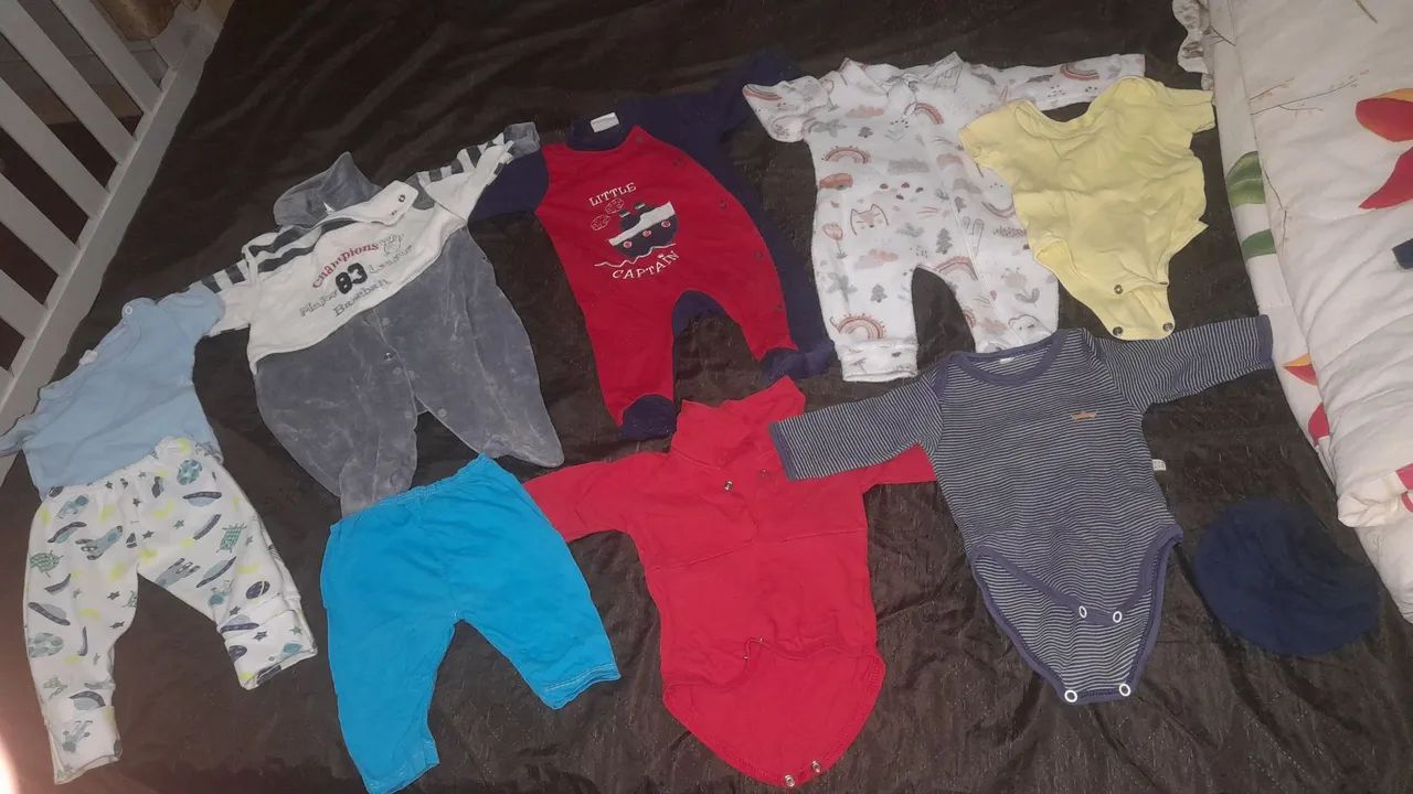 Bolsa maternidade e roupas Bebê menino - Foto 2