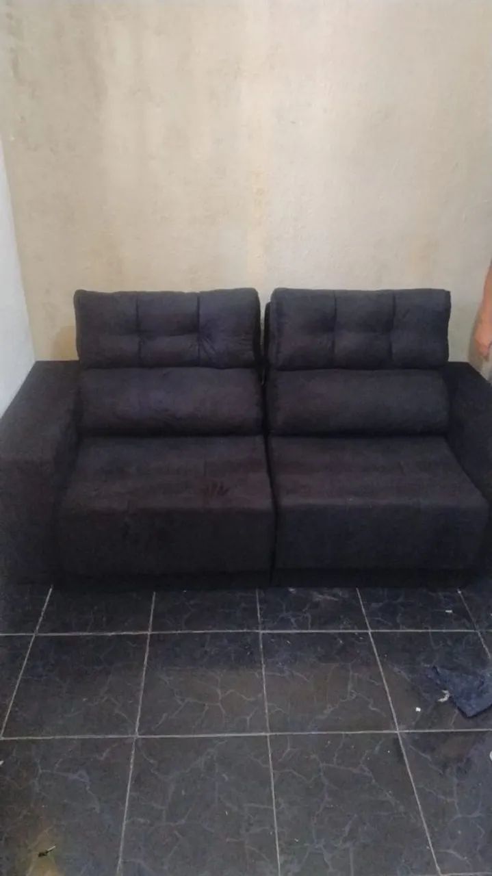 SOFA RETRATIL 2MT PAGUE NA ENTREGA FRETE GRÁTIS  - Foto 2