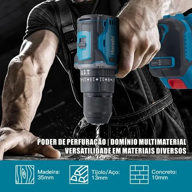 Parafusadeira Furadeira de Impacto Hanabi CY-3003 Brushless 2