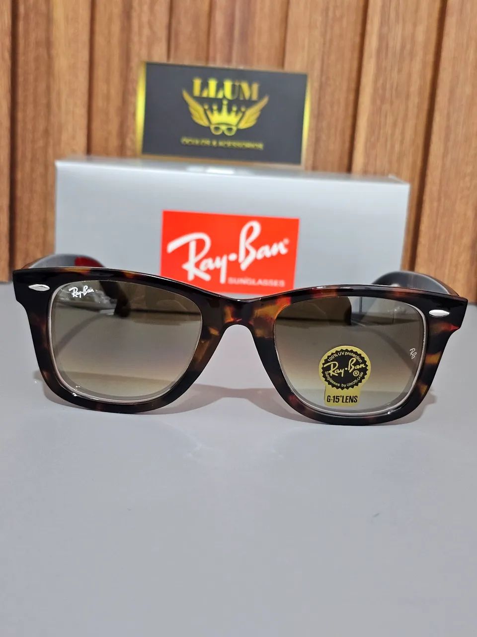 Óculos de sol RB Wayfarer Turtle  - Foto 4