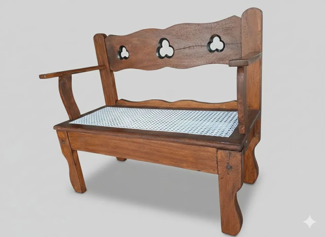 Namoradeira de palinha Indiana  - Foto 2