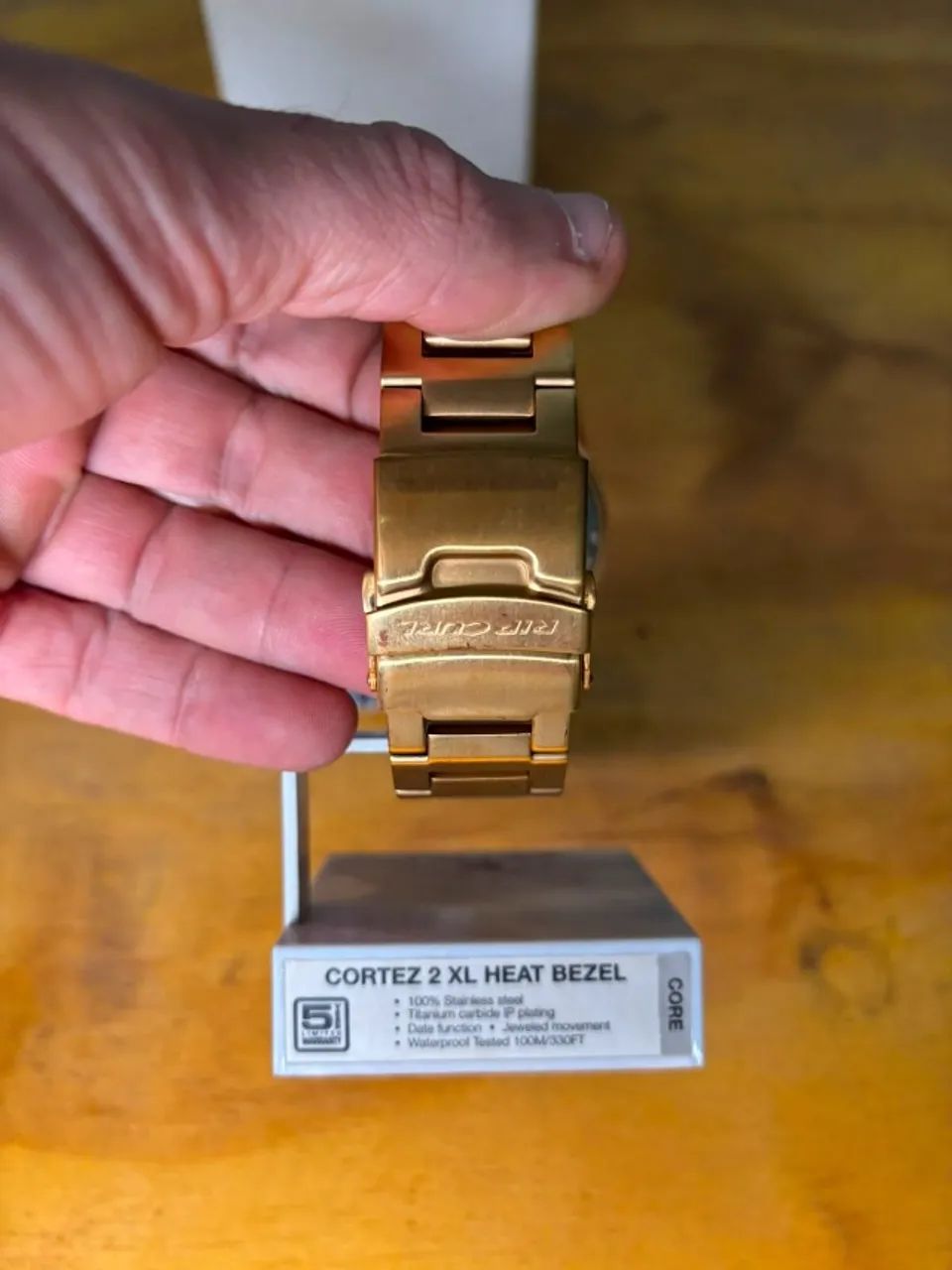 Relógio Rip Curl Cortez XL 2 dourado - Foto 4