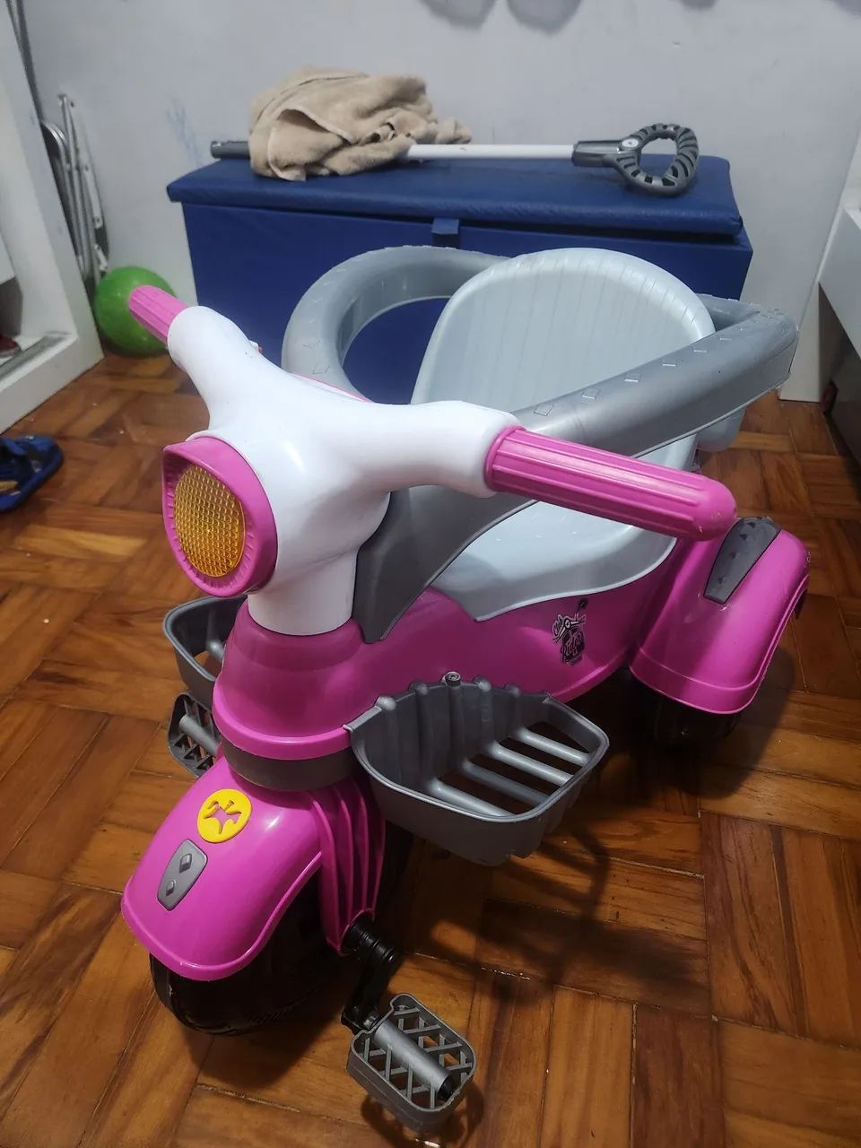 Triciclo infantil rosa - Foto 3