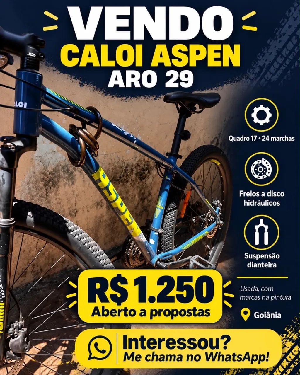 Venda de bicicleta usada  - Foto 3