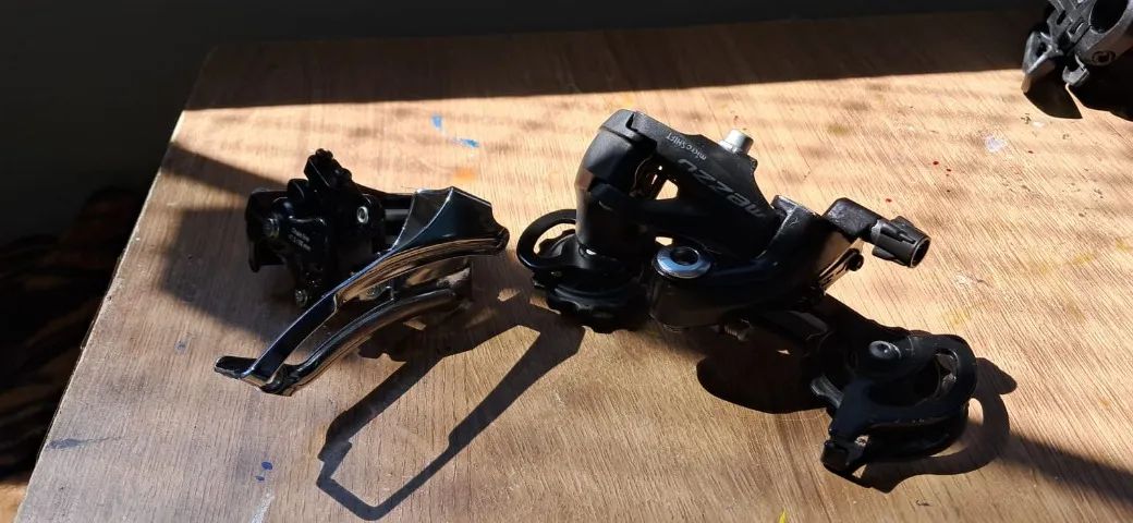 Kit de transmissão 3x8 - microshift da Rockrider ST 120 - Foto 3