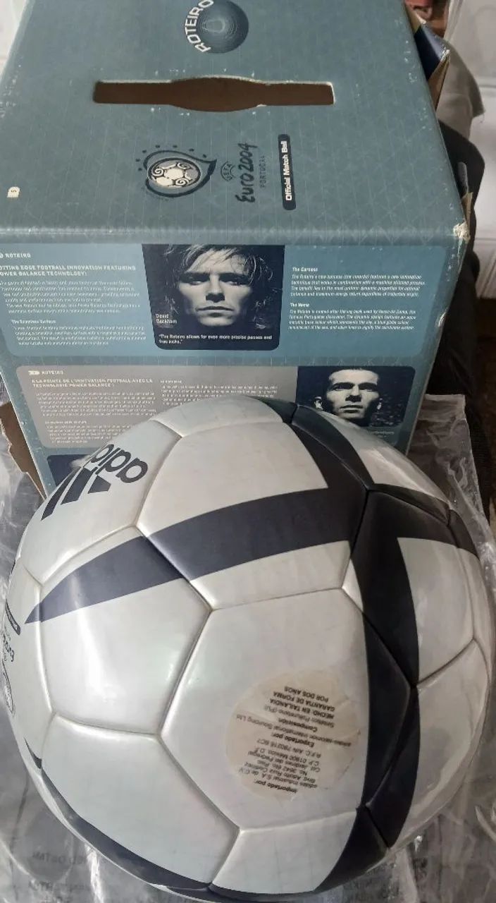 BOLA FUTEBOL ADIDAS ROTEIRO UEFA EUROCOPA 2004 PORTUGAL NOVA NA