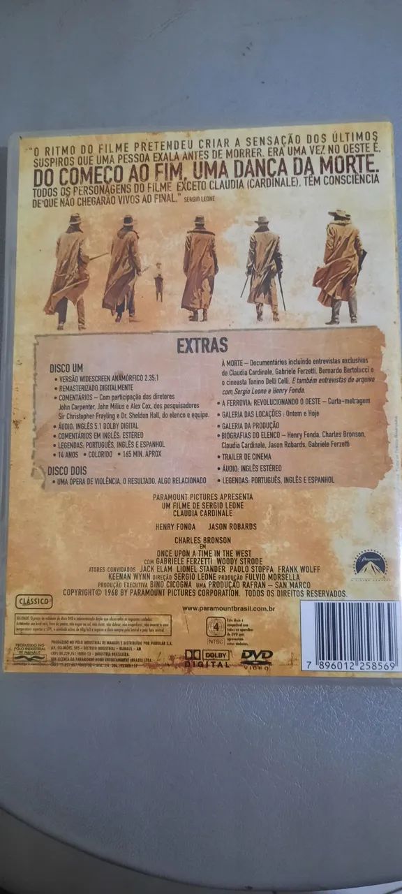 DVD DUPLO ERA UMA VEZ NO OESTE ORIGINAL  - Foto 2