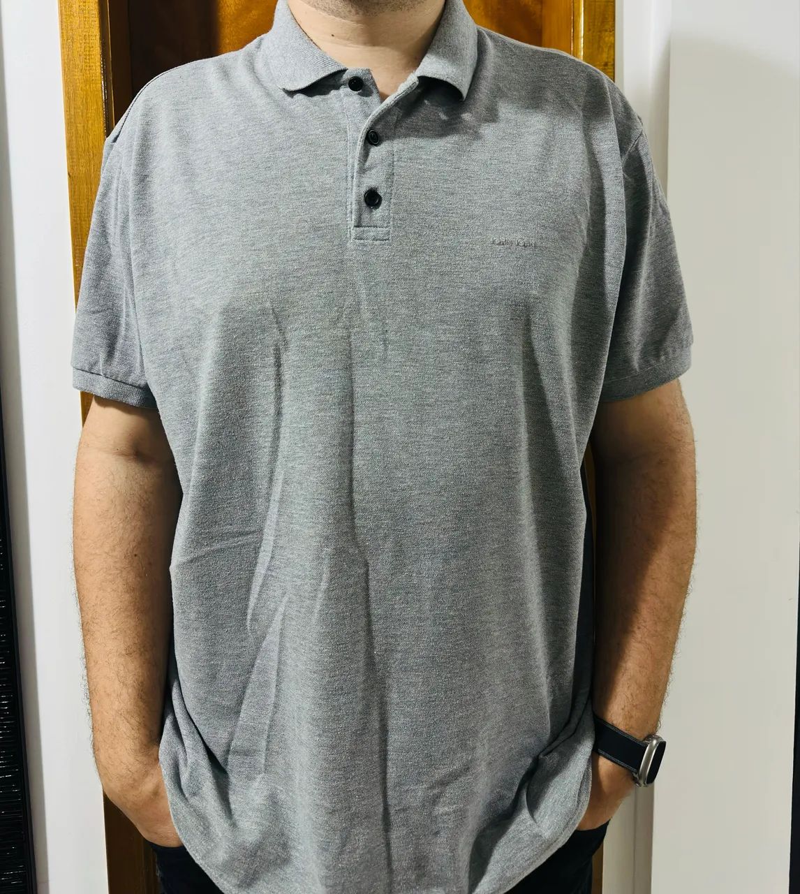 Camisa Polo John John - Cinza - XGG