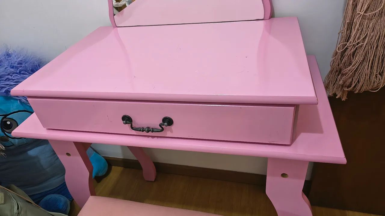 Penteadeira infantil rosa  - Foto 3