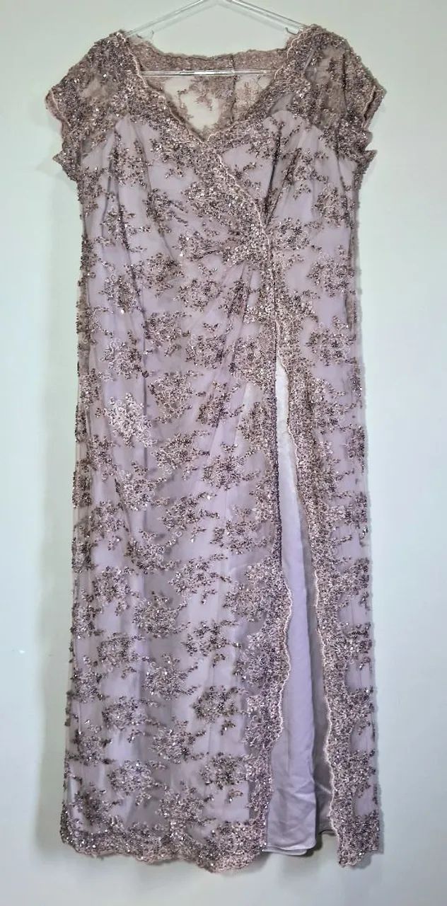 Vestido de pedrarias Malva 