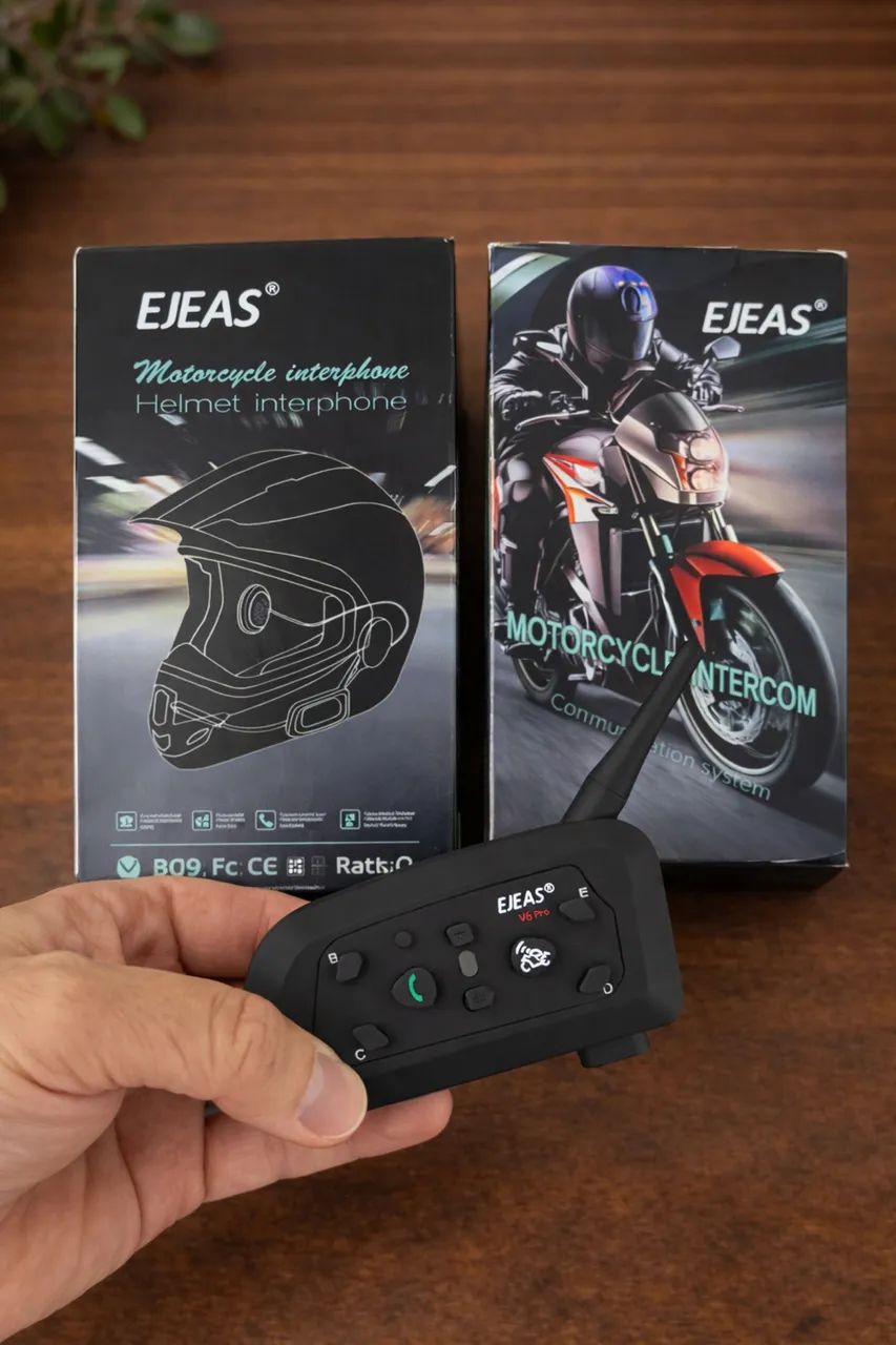 EJEAS V6 Pro+ Original Intercomunicador Mais Completo para Suas Viagens! - Foto 2