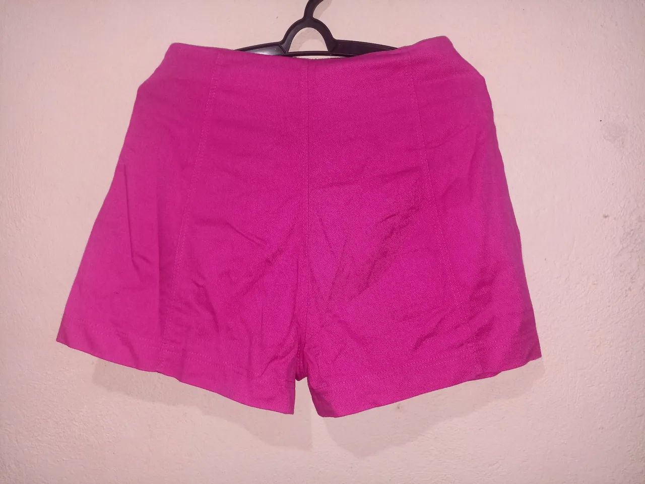 Short Jeans Rosa Feminino M - Foto 4