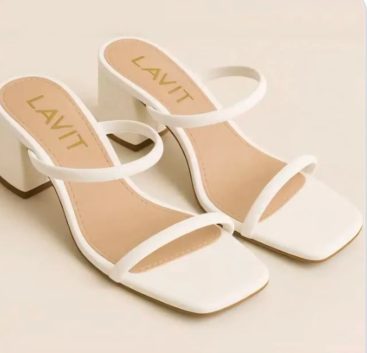 Sandália bloco com salto