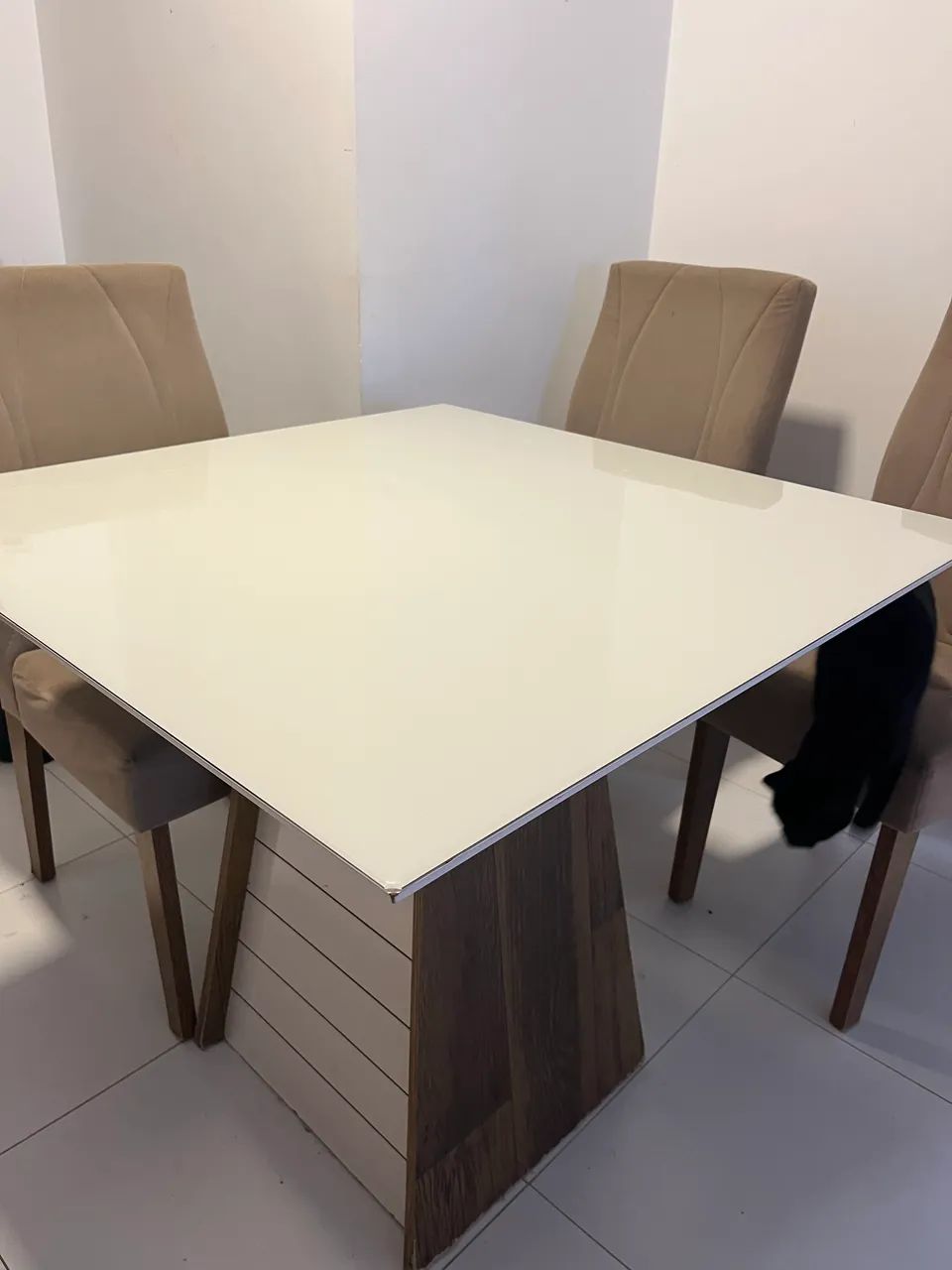 Mesa de jantar tampo de vidro  - Foto 4