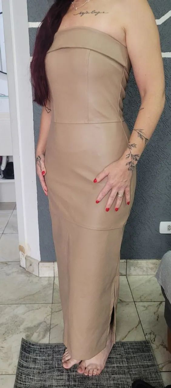 Vestido de couro  - Foto 5