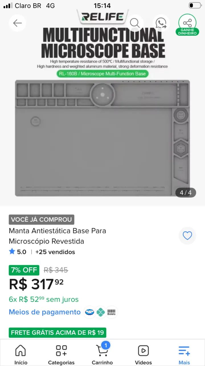 Base profissional para microscópio  - Foto 3