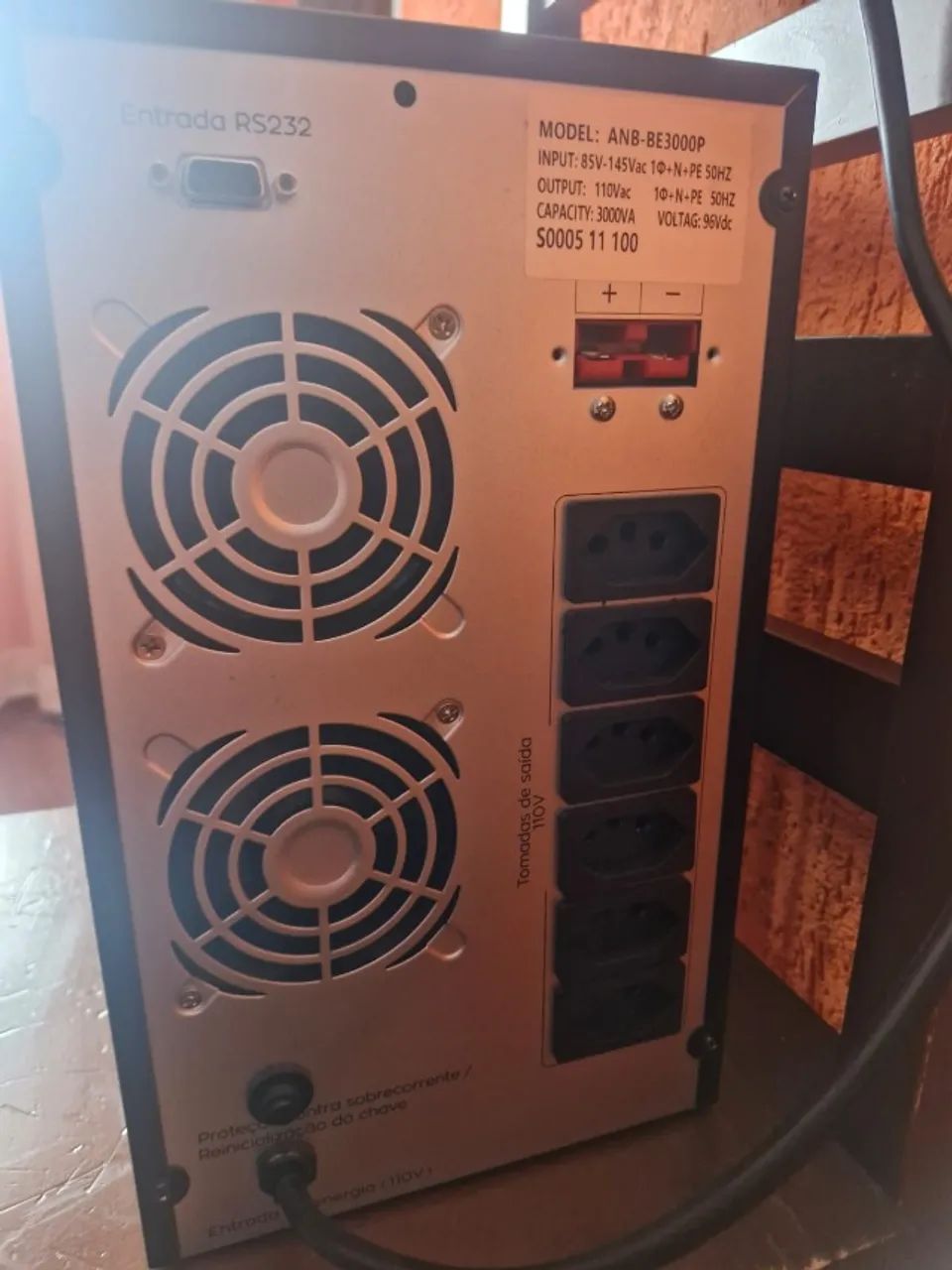  no-break da marca Aitek, com painel digital LCD. Modelo  ANB-BE3000P - Foto 4