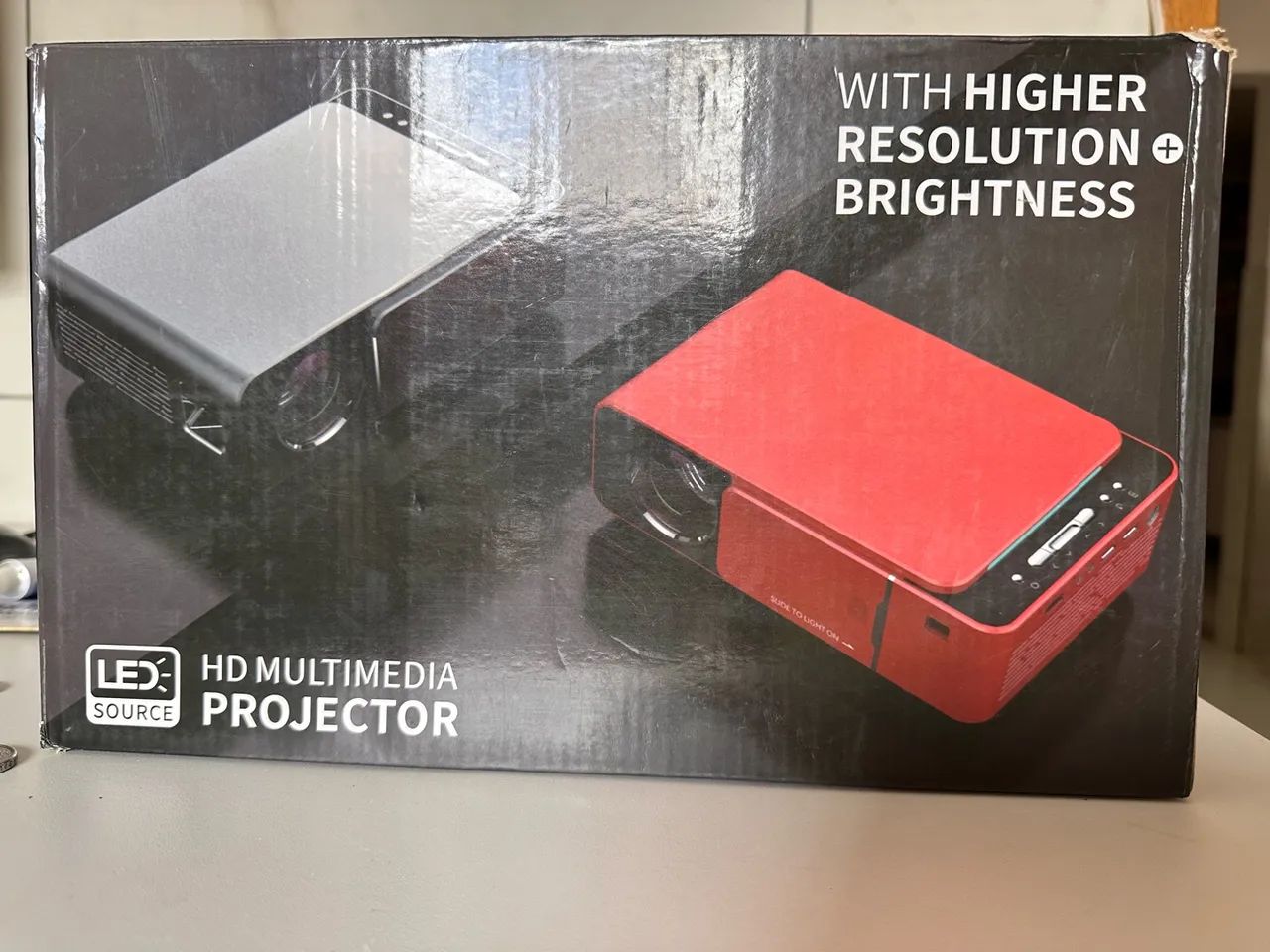 hd multimedia projector with higher resolution brightness - Foto 3