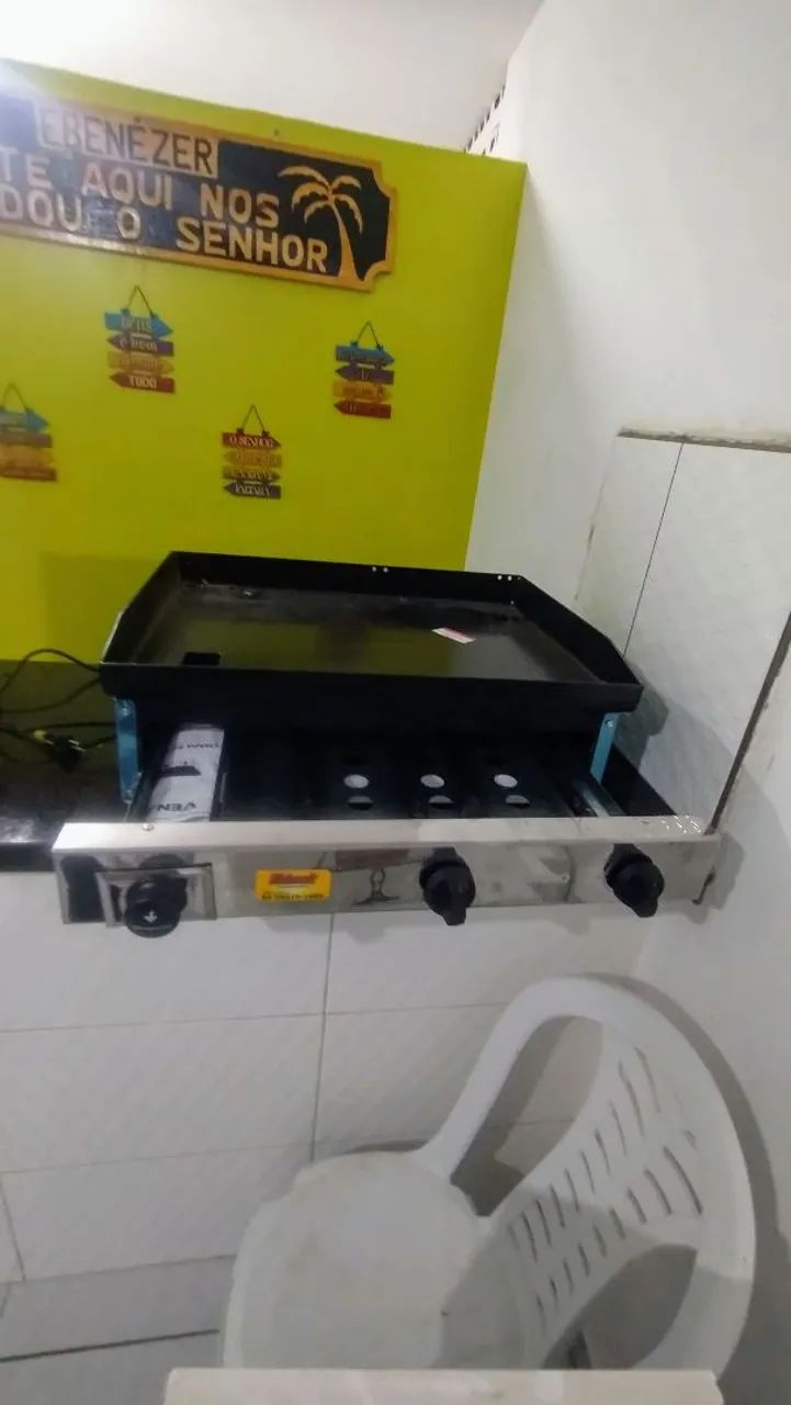 CHAPA INDÚSTRIAL A GÁS 80 CM VENÂNCIO  - Foto 3